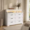 UnboxG Komoda, bílá, 110 cm – Moderní komoda se zásuvkami, Náhled obrázku produktu 12