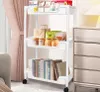 Badkamerplank, keukenkastje, mobiele boekenkast op wielen, Productafbeelding-voorbeeld 3