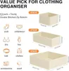12 Stück Schrank Organizer Schubladen Organizer, Faltbare Produktbild-Vorschau 2