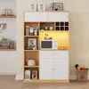 Merax Armoire de cuisine Buffet de cuisine, avec tiroir Voir les images du produit 2