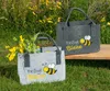 Gilde Tasche, "Fleißige Biene", Schriftzug, gestreift, Produktbild-Vorschau 2
