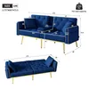 Merax 2 Sitzer Sofa, Couch mit Liegefunktion, 3 Produktbild-Vorschau 3