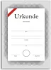 A certificate template with decorative border and red ribbon. Produktbild-Vorschau