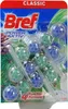 Product packaging for Bref Power Aktiv toilet bowl cleaner with pine scent. Produktbild-Vorschau