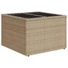 9-tlg. Garten-Sofagarnitur mit Kissen Beige Poly Rattan Produktbild-Vorschau 7