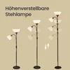 VASAGLE Deckenfluter Stehlampe mit Verstellbarer Leselampe Produktbild-Vorschau 7