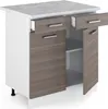Küchenunterschrank Vicco R-Line Edelgrau 80 cm , AP Marmor, Produktbild-Vorschau 5