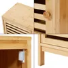 Boční skříňka se 3 dvířky "Ypäjä" 82 x 33 x 27 cm Bambus Náhled obrázku produktu 7