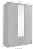 Armoire Bochum à portes battantes 135 x 58 x 199 cm, Voir les images du produit 3