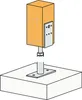 SIMPSON Strong-Tie piede di supporto PVDB 70x160x8mm STA Anteprima dell’immagine prodotto 4