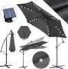 Parasol Izrielar 3 m gris avec éclairage LED, parasol de Voir les images du produit 14