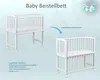 Baby-Delux Beistellbett Stillbett Babybett 90x40 weiß inkl. Produktbild-Vorschau 6