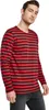 Urban Classics Regular Stripe LS rouge vif/noir - M Voir les images du produit 2