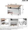 Merax Table basse 100x98x65cm avec tiroirs et étagère, Voir les images du produit 9