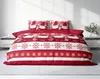 Winter Bettwäsche 200x220 cm Wichtel Christmas kariert rot Produktbild-Vorschau 2