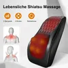 Massagegerät, Nackenmassagegerät mit Wärme, Shiatsu Produktbild-Vorschau 4