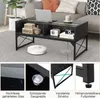 COSTWAY Table basse LED brillante, table basse en marbre Voir les images du produit 5