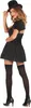 Costume sexy da donna spazzacamino color oro e nero - S Anteprima dell’immagine prodotto 3