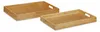 Relaxdays Serviertablett Bambus 2er-Set, erhöhter Rand, Produktbild-Vorschau 9