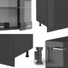 Küchenzeile Vicco R-Line Anthrazit Hochglanz 300 cm mit Produktbild-Vorschau 4