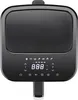A black digital air fryer with a digital display and control panel. Produktbild-Vorschau