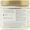 A close-up view of the back label of a hair product container, detailing ingredients, directions, and benefits. Produktbild-Vorschau