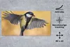 MuchoWow® Schreibtischunterlage Eine fliegende Kohlmeise Produktbild-Vorschau 2