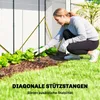 Outsunny kas met netramen en een opklapbare deur, foliekas Productafbeelding-voorbeeld 4