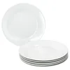 A stack of white ceramic plates on a white background. Anteprima dell’immagine prodotto