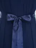 Festlicher Mädchen Jumpsuit ärmellos mit Gürtel – eleganter Produktbild-Vorschau 4