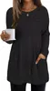 Pull ASKSA Femme Elégant Basique Manches Longues Haut Voir les images du produit 1