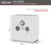 DUR-line Antennendose 3-Loch für Unterputz & Aufputz | Produktbild-Vorschau 3