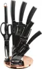 Berlinger Haus Messer Set Bh-2421 Schwarz Rose Im Ständer Produktbild-Vorschau 1