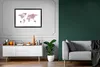 MuchoWow® MuchoWow® Gerahmtes Poster Weltkarte - Rosa - Produktbild-Vorschau 8