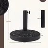 KOMFOTTEU Beton Sonnenschirmständer 12 kg rund für 38/48 mm Produktbild-Vorschau 3