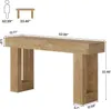 Tribesigns 160 cm langer Konsolentisch, rechteckiger Produktbild-Vorschau 6
