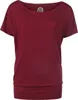 RED by EMP Damen bordeaux-rotes lockeres Basic T-Shirt Produktbild-Vorschau 3
