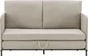A beige sofa bed shown from the front. Produktbild-Vorschau
