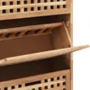 A close-up view of a wooden shoe cabinet with one of the drawers open. Náhľad obrázku produktu