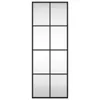 vidaXL Lustro ścienne czarne 30x80 cm prostokątne żelazne Podgląd zdjęcia produktu 3