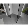 Mexen Kioto Duschwand Walk-in 130 x 80 cm, schwarzes Produktbild-Vorschau 3