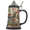 Klassischer Bierkrug mit Zinndeckel Produktbild-Vorschau