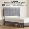 COSTWAY Polsterbett mit Lattenrost & höhenverstellbarem Produktbild-Vorschau 4