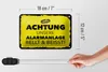 Blechschild Hund Achtung unsere Alarmanlage beißt 18x12cm Produktbild-Vorschau 5