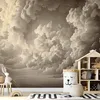 Vlies Fototapete - Whisper of Illuminated Clouds: Soft Play Produktbild-Vorschau 1