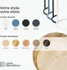LAMO Manufaktur Table basse gigogne en bois rond - lot de 2 Voir les images du produit 4