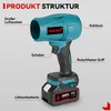 Turbo Gebläse, Bürstenloser Tragbarer Super-Jet-Lüfter, 200 Produktbild-Vorschau 6