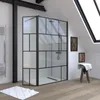 Paroi de douche avec pivot 120+40x195cm - Sérigraphie type Voir les images du produit 2