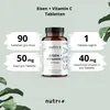 nutri+ Eisen + Vitamin C Tabletten - hochdosiert - 90 Produktbild-Vorschau 2