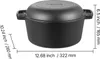 VEVOR Dutch Oven en fonte, 2 en 1 cocotte avec couvercle de Voir les images du produit 8
